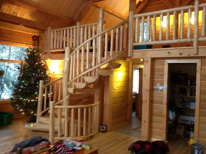 Maison stylée en bois massif Granby