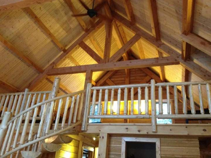 Intérieur maison en bois Granby