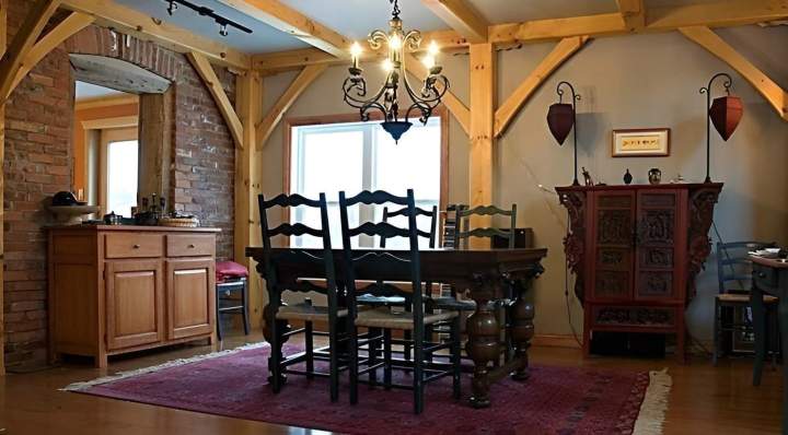 Intérieur résidence style authentique Granby